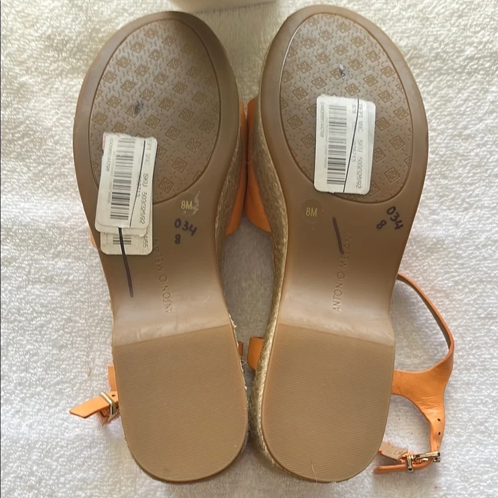 ANTONIO MELANI Orange Espadrille Shoes